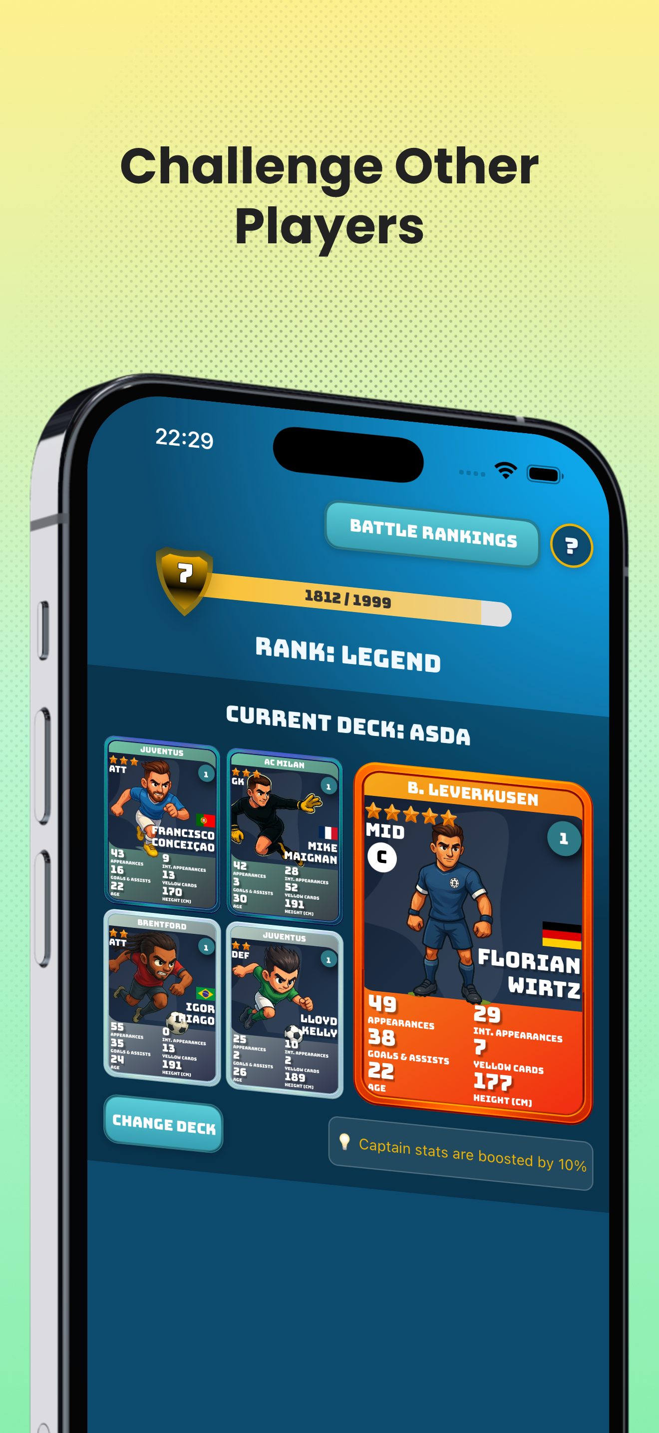 Match simulation view
